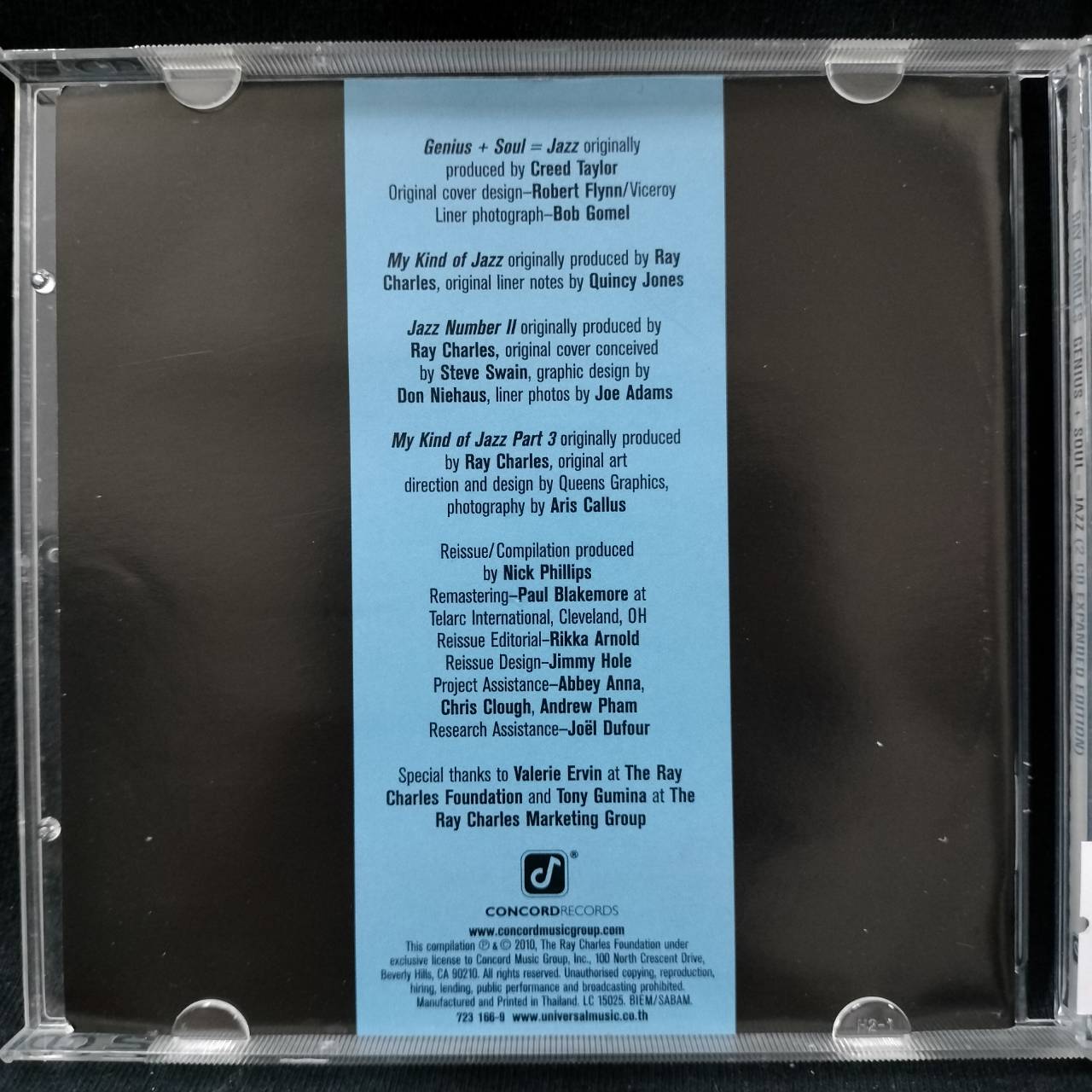 Ray Charles – Genius + Soul = Jazz / USA / 2CD / แผ่นดี+แผ่นสวย