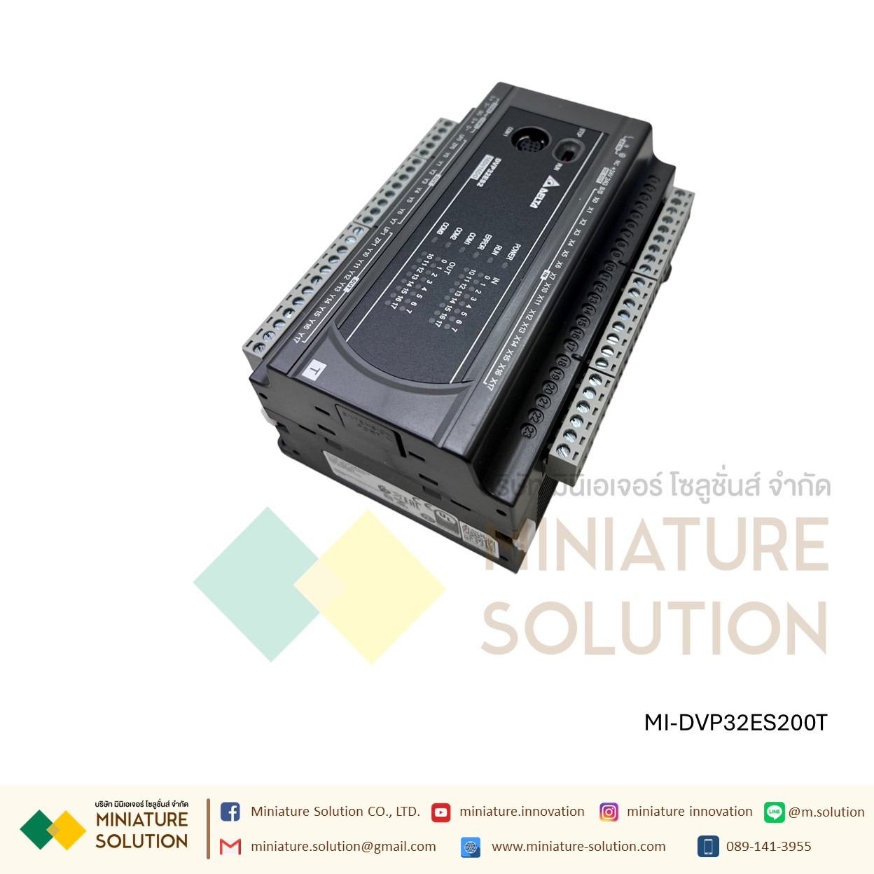 DVP-ES2 Series PLC Delta PLC 8DI/8DO 16DI/8DO 16DI/16DO 220V (Transistor) Built-in RS-232 and RS-485 Ports