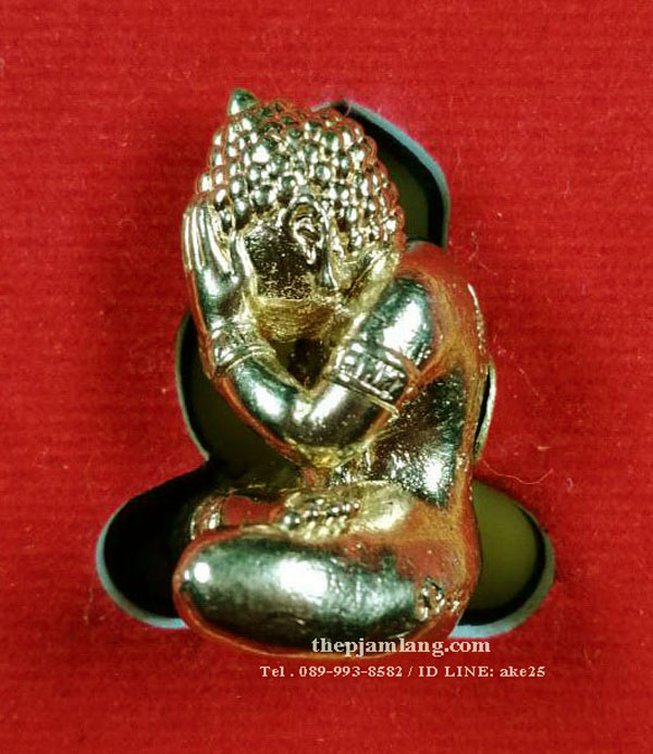 พระปิดตา 9 แสนมงคล(1) หลวงปู่แสน วัดบ้านหนองจิก ศรีษะเกษ เนื้อทองทิพย์ ปี 2562