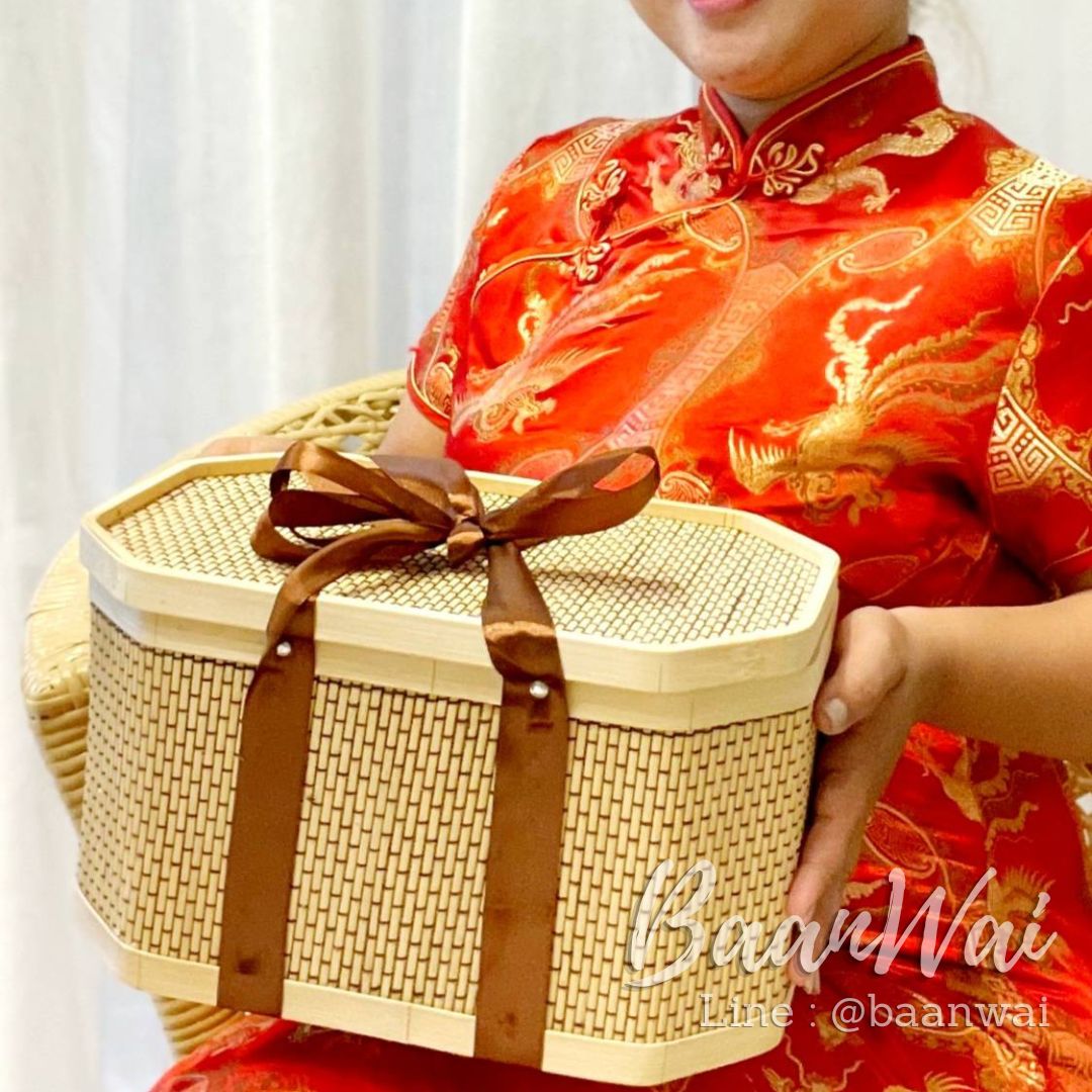 กล่องไม้ไผ่มงคล 8 ทิศ เพิ่มพูนสุข