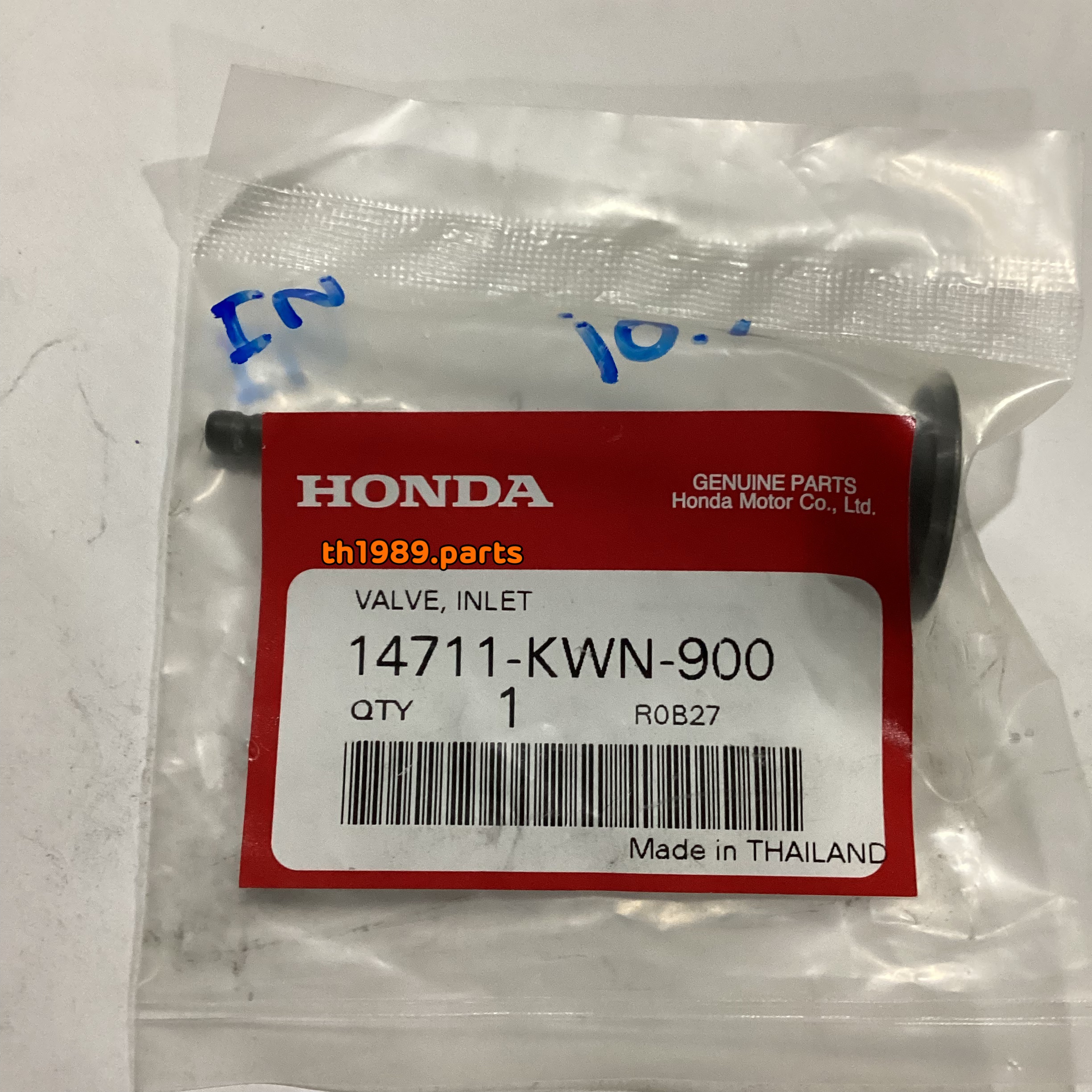14711-KWN-900 วาล์วไอดี CLICK125i 2012-2020 , LEAD125 2021 อะไหล่แท้ HONDA