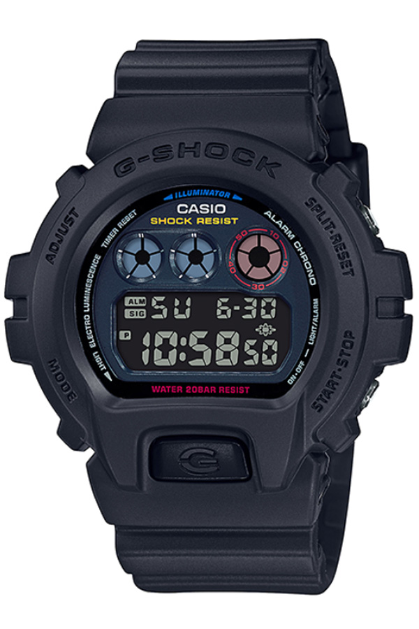 CASIO G-SHOCK นาฬิกาข้อมือ นาฬิกากันน้ำ นาฬิกาของแท้ ประกันศูนย์ CMG 1 ปี DW-6900BMC-1D ดำ