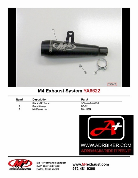 ท่อ M4 ทรง GP Black slip-on สำหรับ R6 06-14 (For Exhibition only)