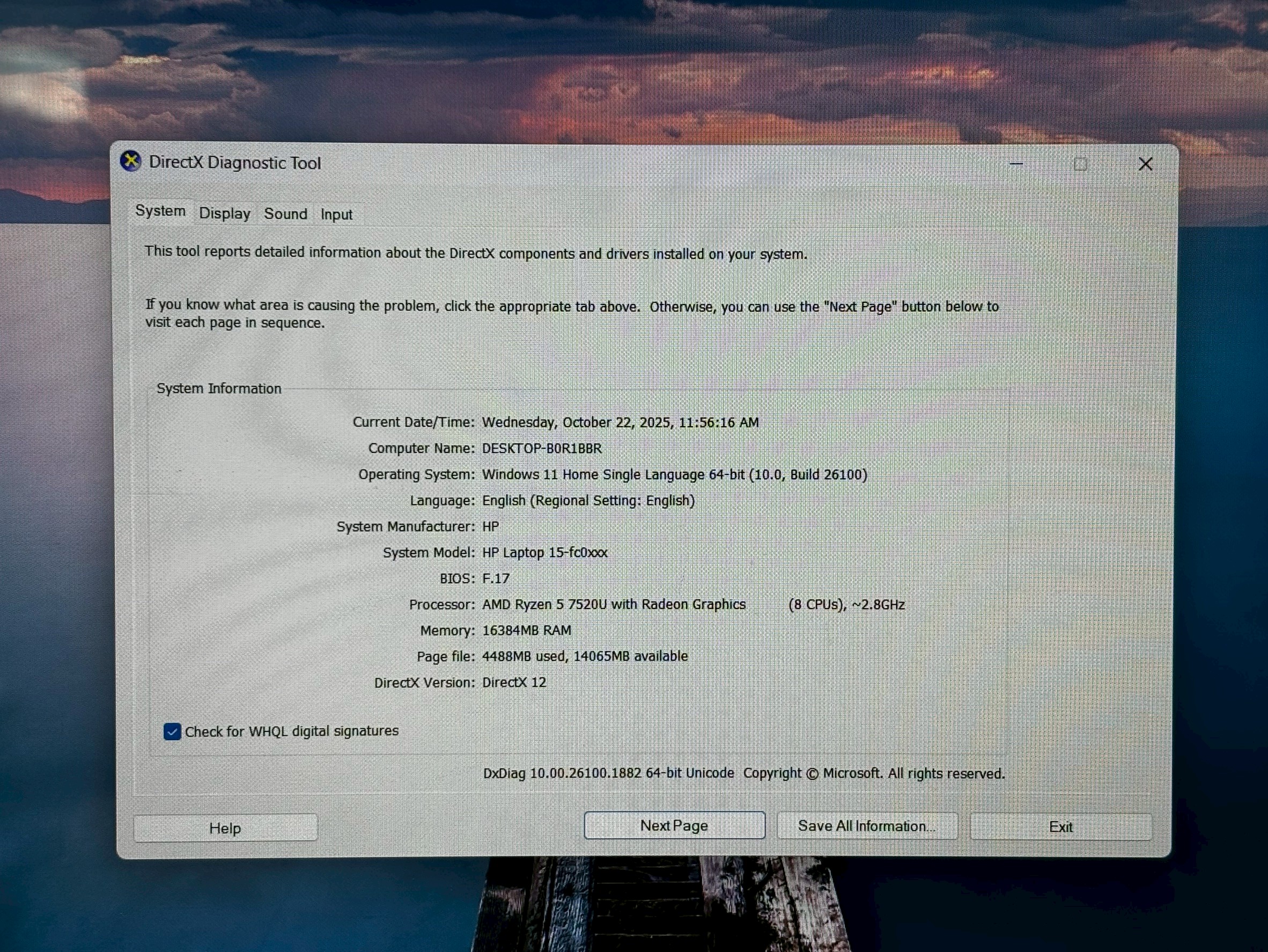 HP Laptop 15-FC0057AU Silver