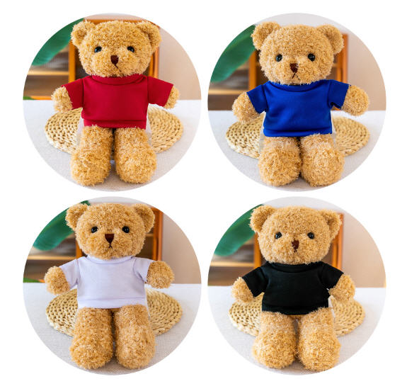 รับผลิต,ตุ๊กตาน้องหมี,ตุ๊กตาพร้อมมีใส่เสื้อ,ตุ๊กตาหมีสกรีนโลโก้,ตุ๊กตาหมีของขวัญ,โรงงานผลิตตุ๊กตาหมี,ของขวัญ,ของแจก,30cm,ราคาถูก