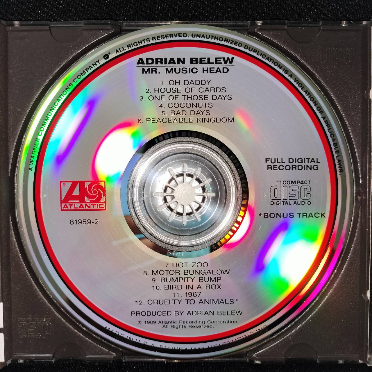 Adrian Belew – Mr. Music Head / USA / แผ่นดี