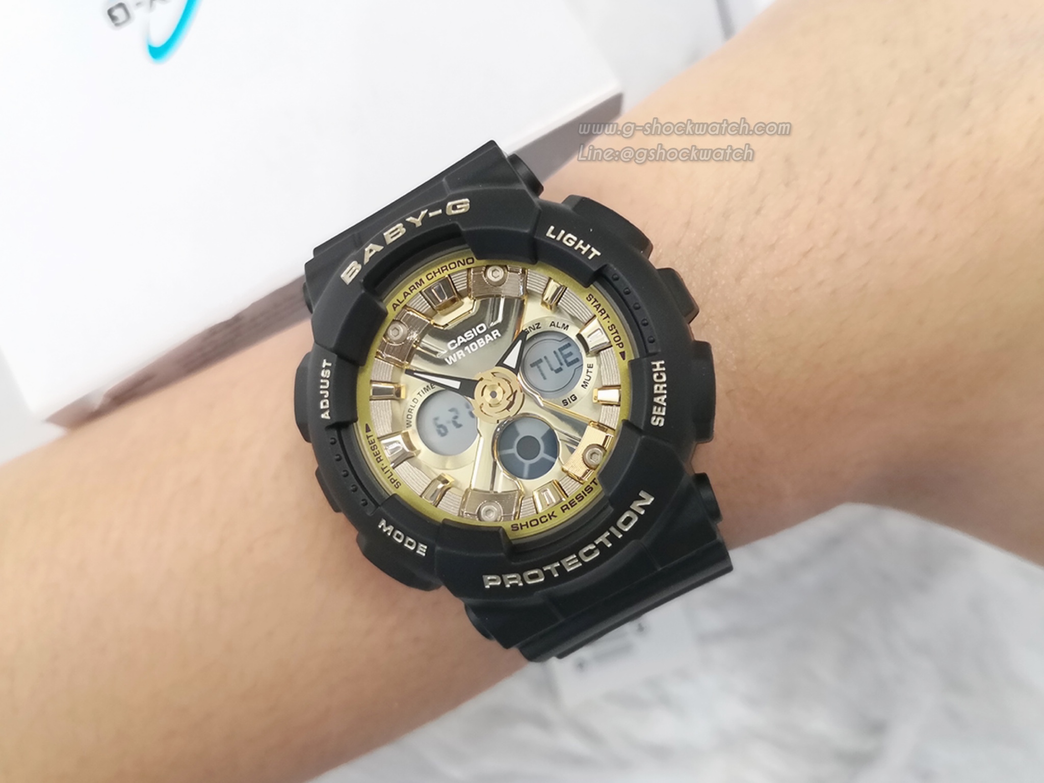 CASIO BABY-G นาฬิกาข้อมือ นาฬิกากันน้ำ นาฬิกาของแท้ ประกันศูนย์ CMG 1 ปี รุ่น BA-130-1A3