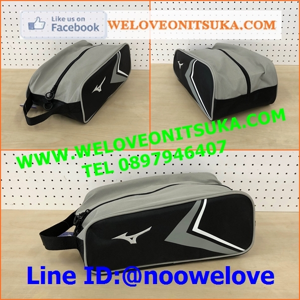 กระเป๋าใส่รองเท้า Mizuno สีดำเทา สีสวย เบา น่าใช้ 1FTK910407
