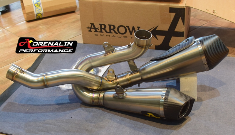 ท่อ Arrow สลิปออน สำหรับ Street fighter v4 ท่อรุ่นล่าสุด คอแสตนเลส (For Exhibition only)