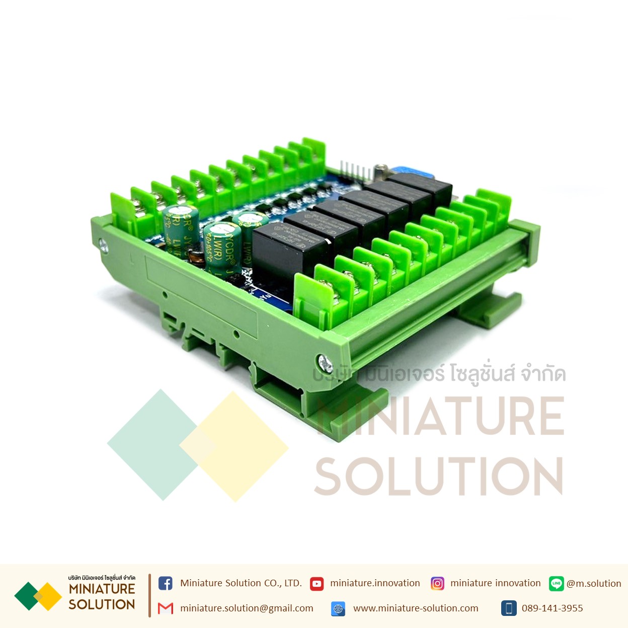 PLC FX2N - 14MR GX PLC บอร์ดควบคุมการตั้งโปรแกรมได้ สำหรับงานอุตสาหกรรม พร้อมรางยึด