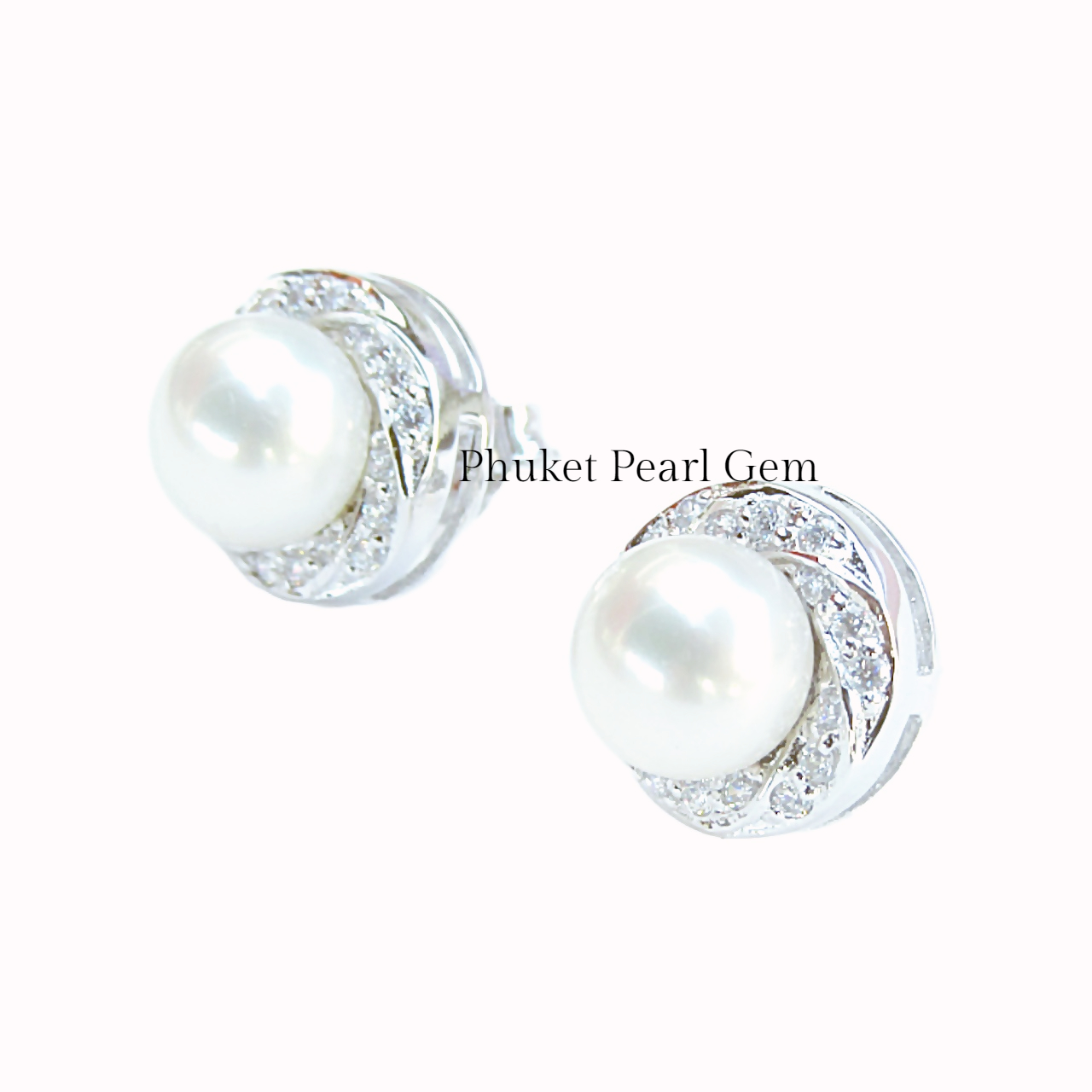 Phuket Pearl Gem Earring ต่างหูไข่มุกแท้ สวยหรู มีระดับ