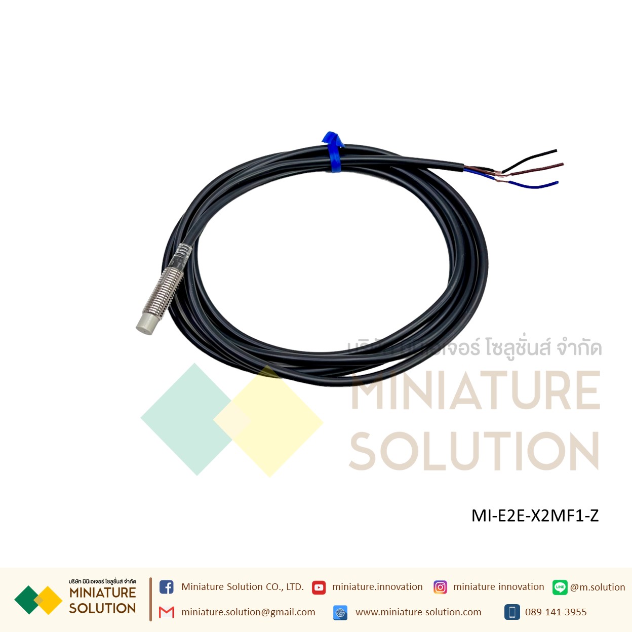 OMRON Proximity Sensor เซ็นเซอร์จับโลหะ ระยะจับ 2/10/14 มิล SIZE 8/18mm/M8 ไฟเลี้ยง 12-24 VDC PNP/NPN-NO