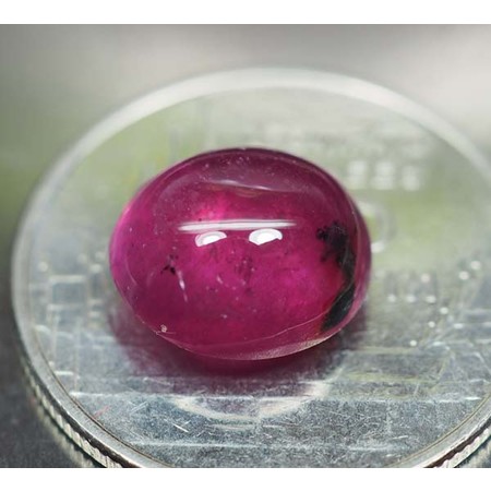 พลอยทับทิม (Ruby) 4.60 กะรัตสีแดงเข้ม