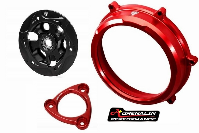 ครอบคลัทช์ใส CNC Racing (Cluth Cover Window) สำหรับ Panigale V4