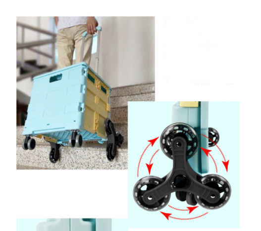 ตะกร้ามีล้อ,ตะกร้ารถเข็นพับได้,รถเข็นขนของพับได้,8ล้อ