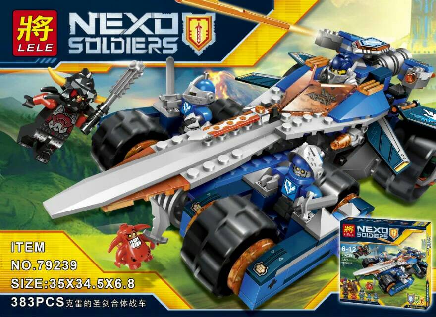 เลโก้จีน LELE79239 ชุด NEXO Knights Clay's rumble blade