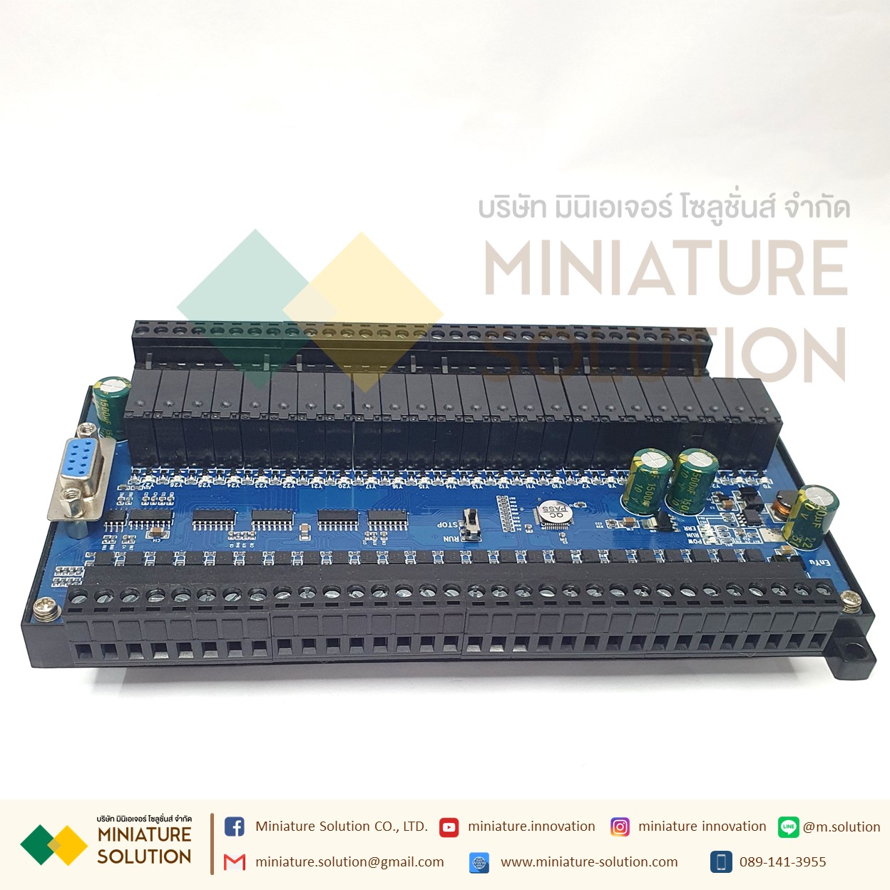 PLC FX2N - 48MR GX PLC บอร์ดควบคุมการตั้งโปรแกรมได้ สำหรับงานอุตสาหกรรม พร้อมรางยึด
