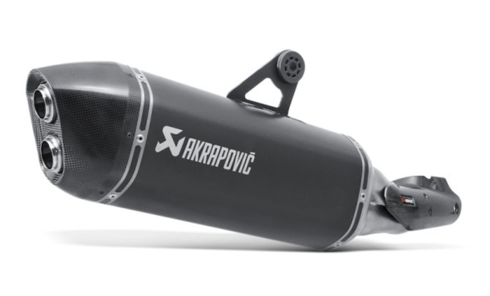 ท่อ Akrapovic ปลายดำ + คอท่อ สำหรับ BMW R1200GS LC 2013+ (For Exhibition only)
