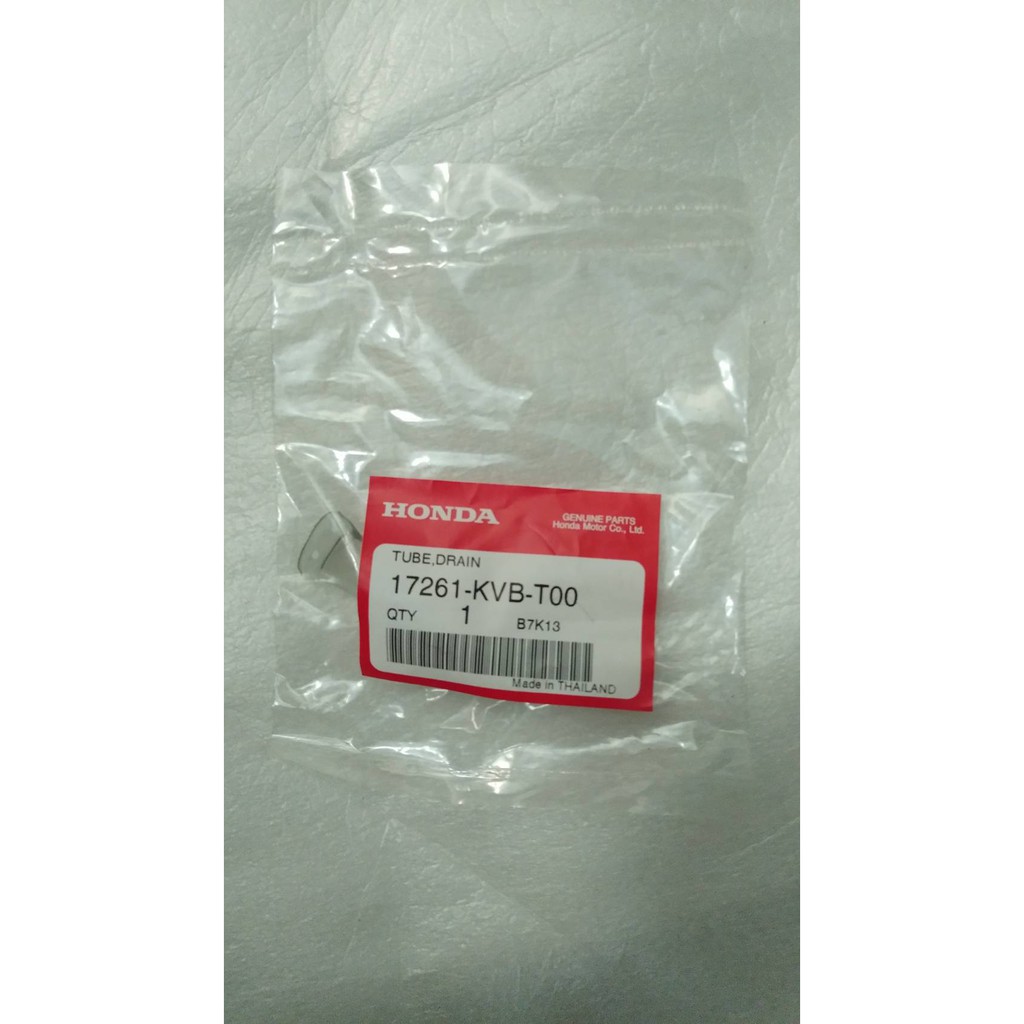 17261-KVB-T00 ท่อระบายเรือนไส้กรองอากาศ ZOOMER-X 2012-2014, PCX150 SCOOPY-i CLICK125i อะไหล่แท้ HONDA