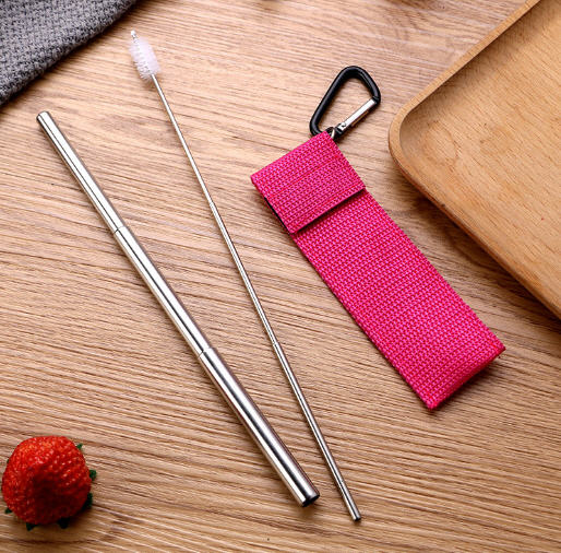 ชุดหลอดสแตนเลส,หลอดพับได้,หลอดพกพา,ชุดหลอดสแตนเลส+แปรง,หลอดสแตนเลส