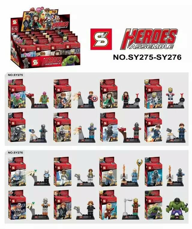 เลโก้จีน SY 275-276 ชุด super heroes The Avengers 2