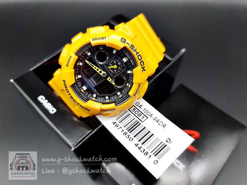 CASIO G-SHOCK นาฬิกาข้อมือ นาฬิกากันน้ำ นาฬิกาของแท้ ประกันศูนย์ CMG 1 ปี รุ่น GA-100A-9A