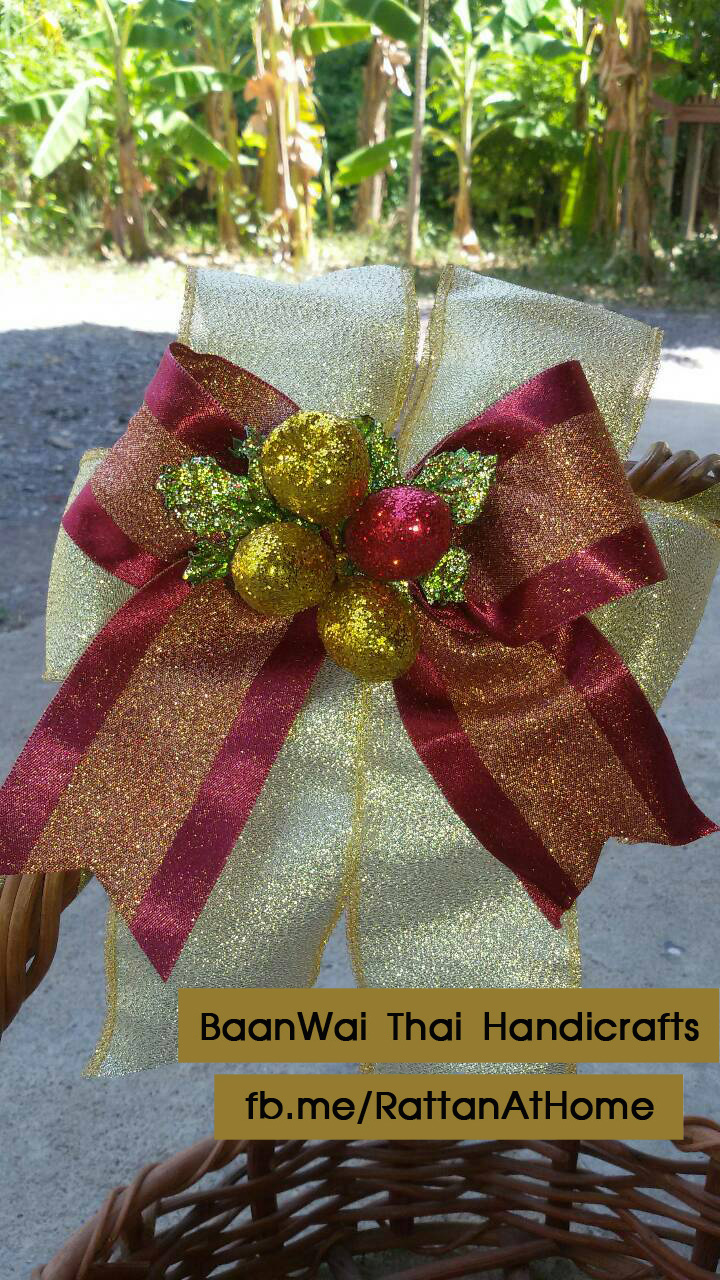 "งานตัวอย่าง" รับทำโบว์ติดกระเช้า โบว์ติดของชำร่วย โบว์ของขวัญ โบว์รางวัล โบว์ประกวด โบว์ติดรางวัล