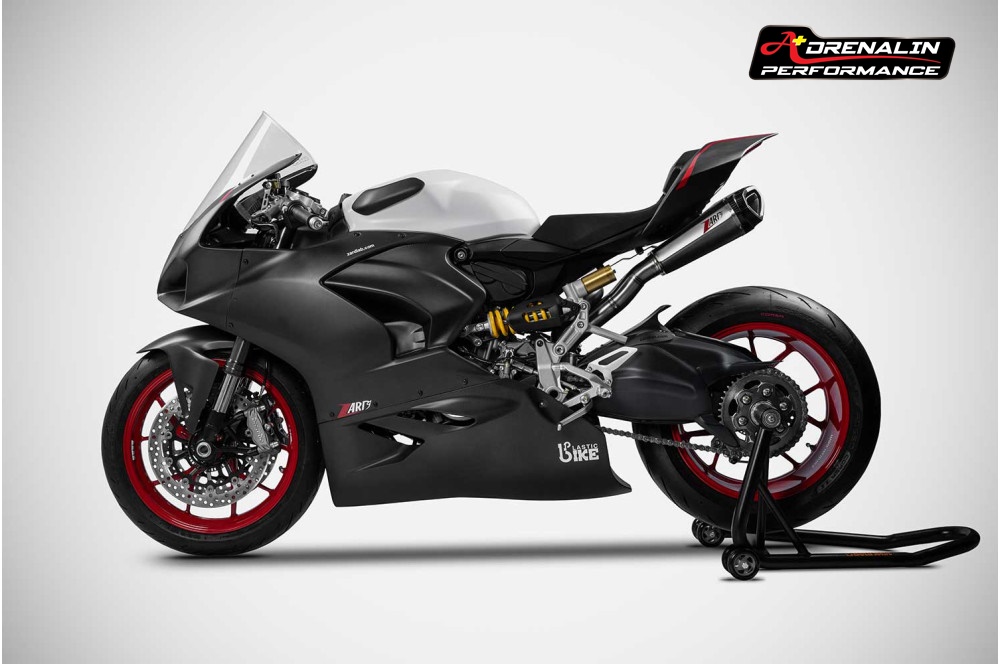 ท่อ zard full system สำหรับ panigale v2 2020+ คอเลส ปลายไทเท มาพร้อม upmap t800 (For Exhibition only)