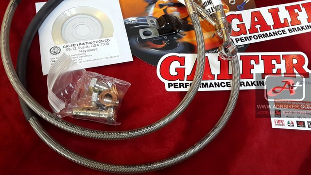 สายเบรคถักแสตนเลส Galfer หน้า และ หลัง สำหรับ Z1000 10-13