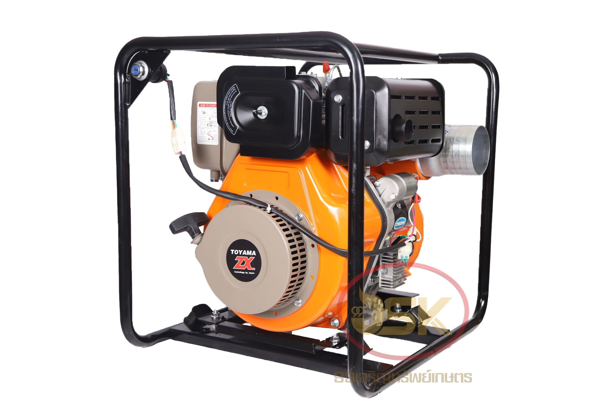เครื่องสูบน้ำดีเซล TOYAMA 13 แรง ปั้ม 4นิ้ว เน้นปริมาณน้ำ