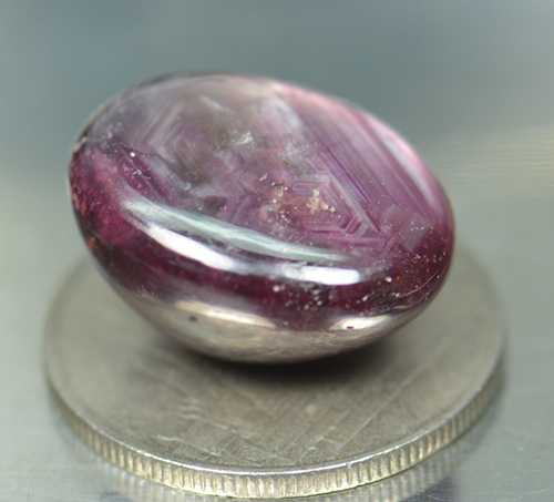พลอยทับทิมสตาร์ (Ruby Star) 23.82 กะรัต 6 ขา