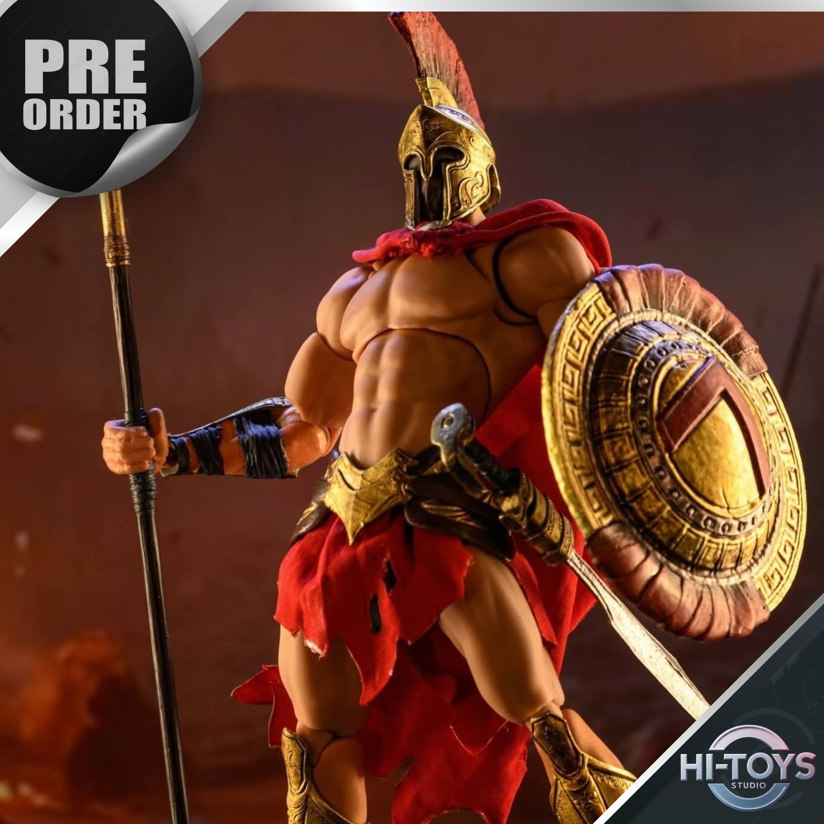 [20-10-2025] PRE ORDER - 𝗪𝗶𝗻𝗱 𝗧𝗼𝘆𝘀 - 1/12 Eternal Warlords Series - Spartan King Leonidas