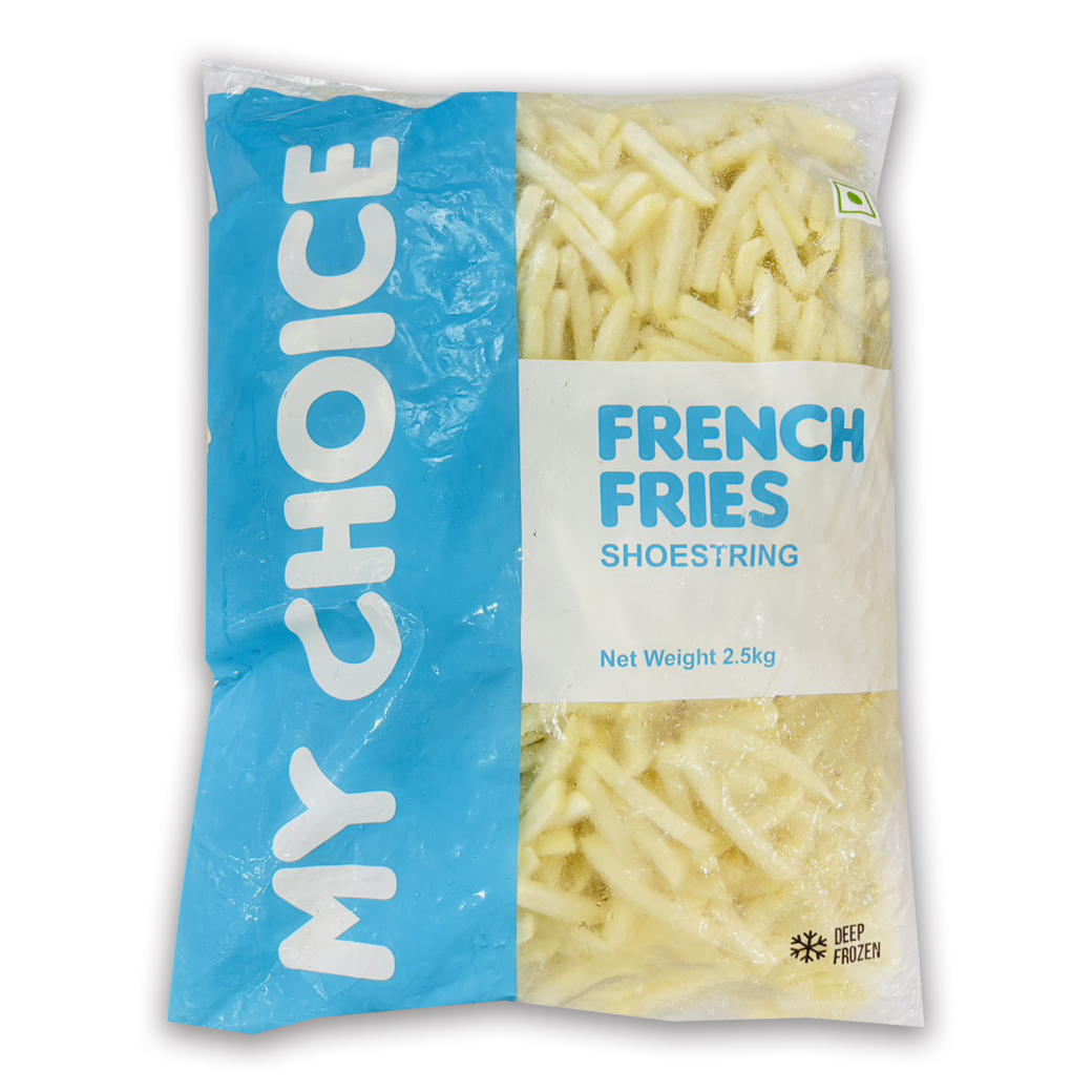 เฟรนช์ฟราย มายช้อยส์ My Choice Shoe String French Fries 7 mm. 2.5 KG. (สินค้าแช่แข็ง)(05-9452)