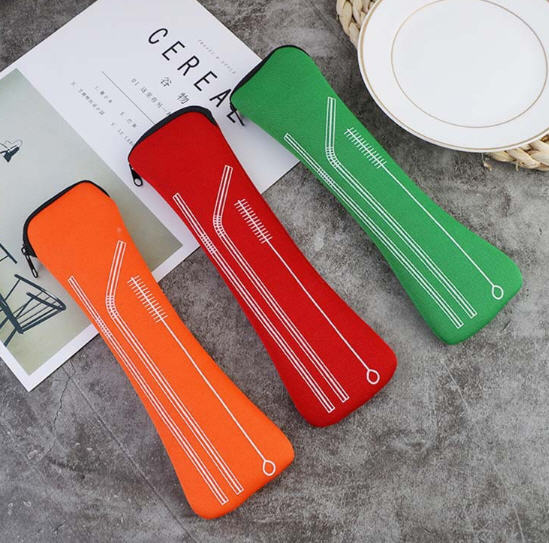 ชุดหลอดสแตนเลส,หลอดพับได้,หลอดพกพา,ชุดหลอดสแตนเลส+แปรง,หลอดสแตนเลส