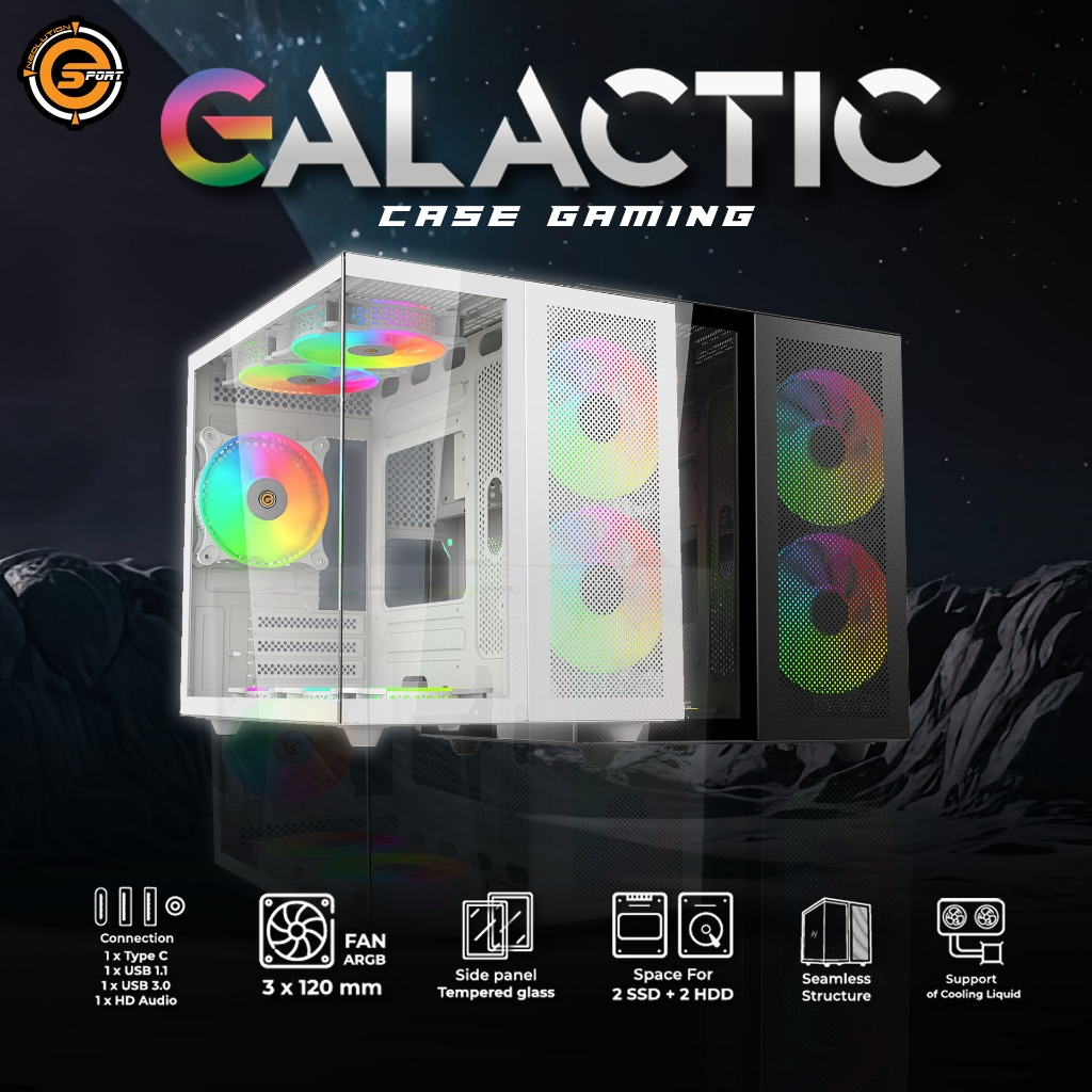 NEOLUTION E-SPORT GAMING GALACTIC M-ATX CASE