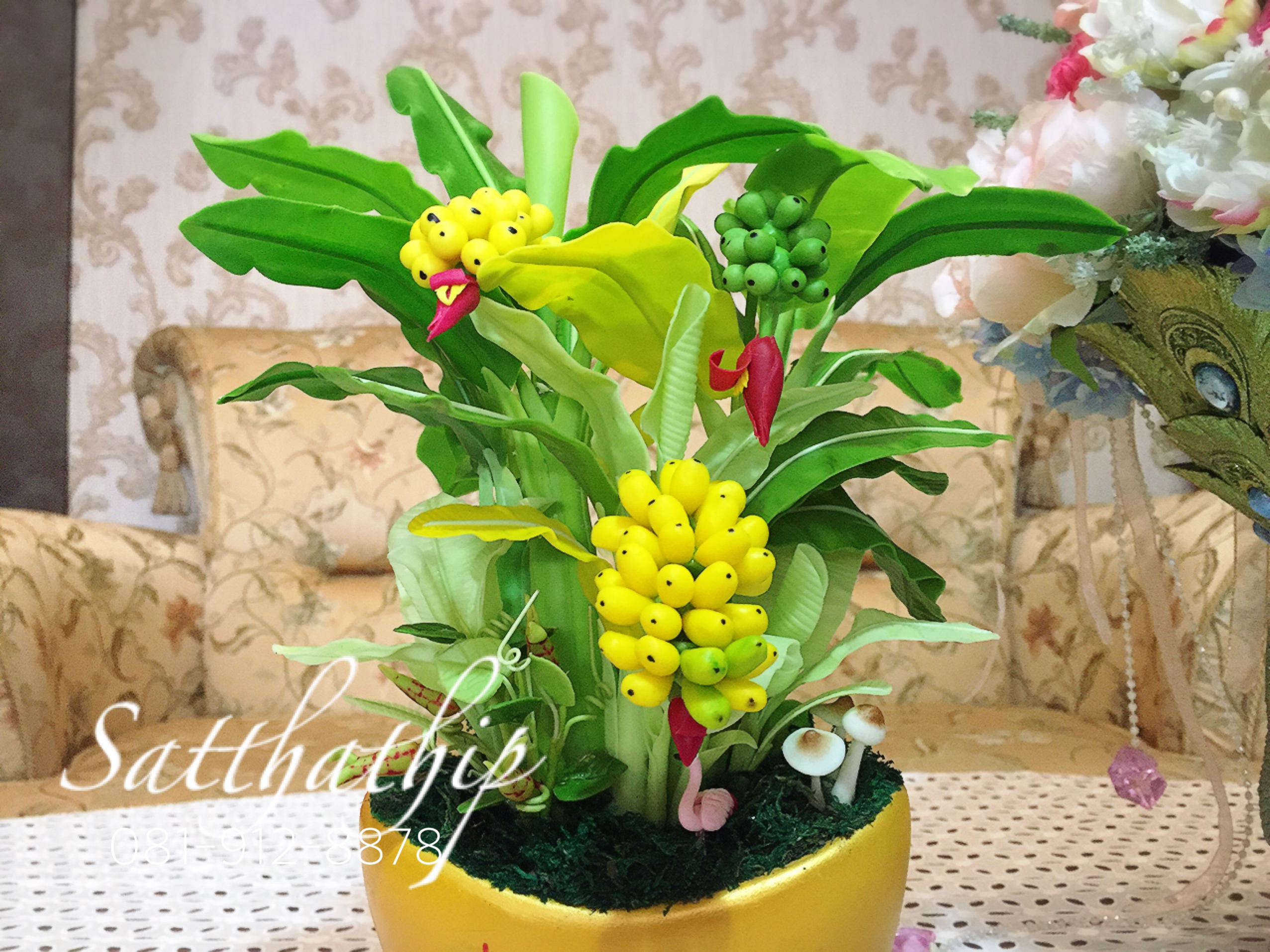 ต้นกล้วย - ต้นกล้วย ประดิษฐ์จากดิน - Banana tree