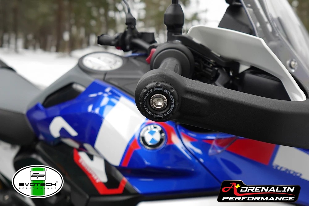 ปลายแฮนด์ Evotech สำหรับ R1300 GS เพิ่มน้ำหนักเพื่อลดการสั่นของแฮนด์