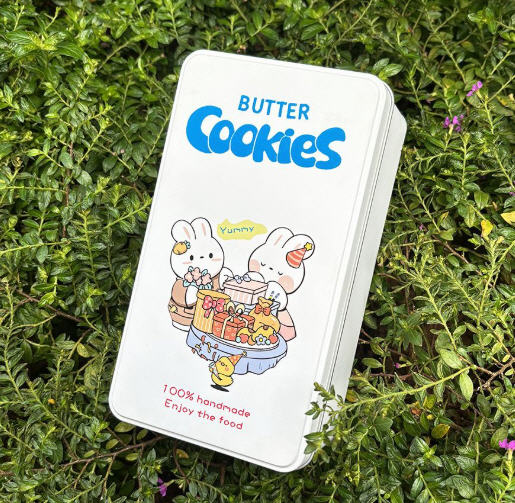 กล่องเหล็ก,กล่องใส่ขนม,กล่องใส่ของสกรีนโลโก้,ขนาด180*100*65mm