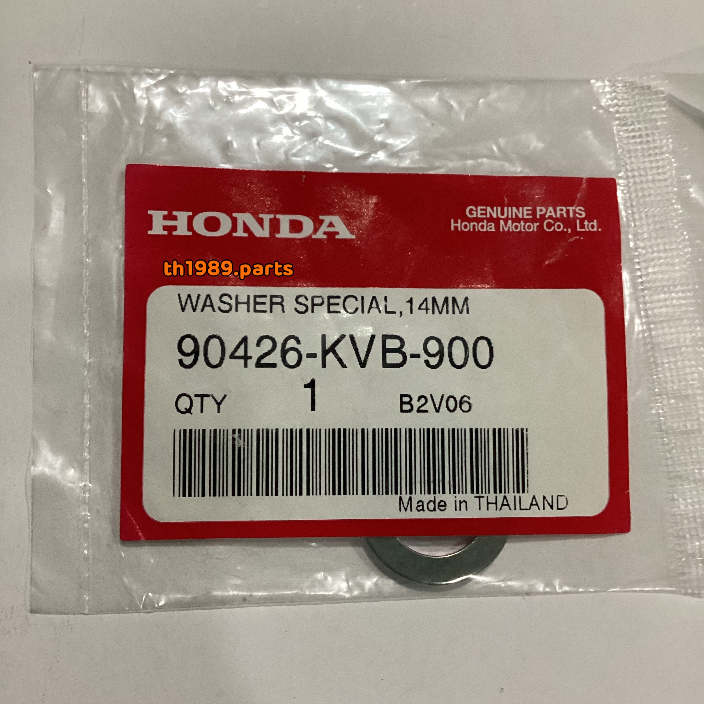 90426-KVB-900 แหวนรองพิเศษ 14 มม. WAVE110i AT SCOOPY-i CLICK125i อะไหล่แท้ HONDA