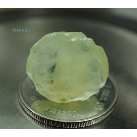 แก้วขนเหล็กหรือพรีไนท์ 9.65 กะรัต