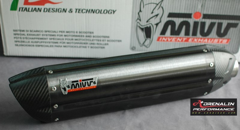 ท่อ MIVV Suono Black Steel Slip-on สำหรับ Triumph Tiger800/800XC (For Exhibition only)