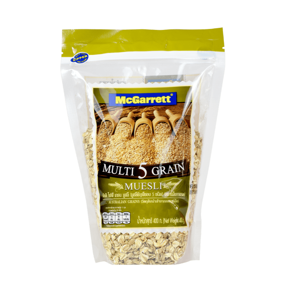 Muesli multi 5 Grain ตราMcGarrett ขนาด 400 กรัม (05-5352)