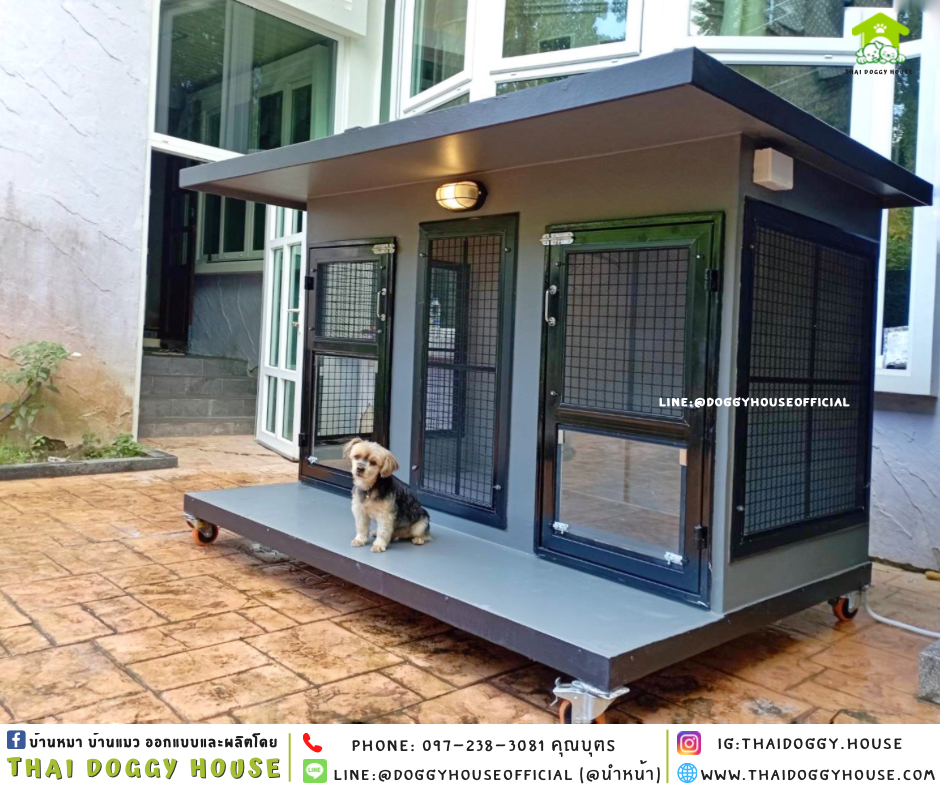 บ้านหมา แบบบ้าน ติดพัดลม 𝐁𝐎𝐗 𝐒𝐓𝐘𝐋𝐄