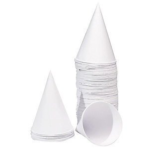 กรวยกระดาษ Fest 4 oz. ขนาดเส้นผ่านศูนย์กลาง ปาก 7 Cm. สูง 10 Cm. (180 ชิ้น/ห่อ) (09-8070)