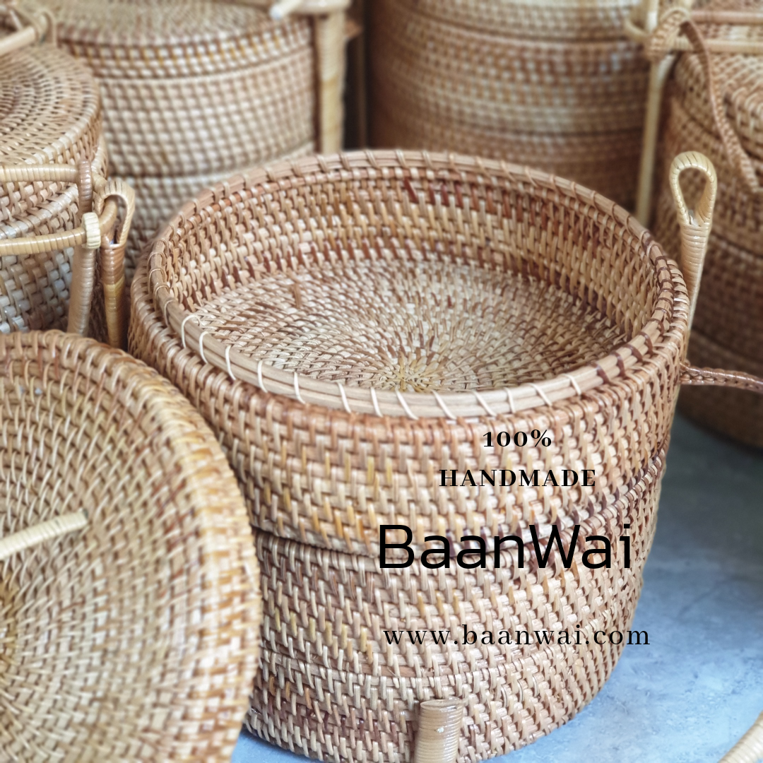 ปิ่นโตหวาย ปิ่นโตหวายแท้ 3 ชั้น