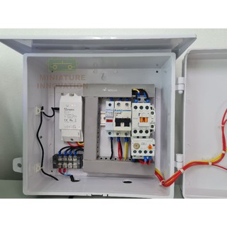 ตู้ควบคุม IOT สำหรับงานการเกษตร ควบคุมปั๊ม 1-2 แรง วัดอุณหภูมิความชื้นสามารถดูผ่านมือถือ ตั้งเวลาเปิดปิดปั๊มได้