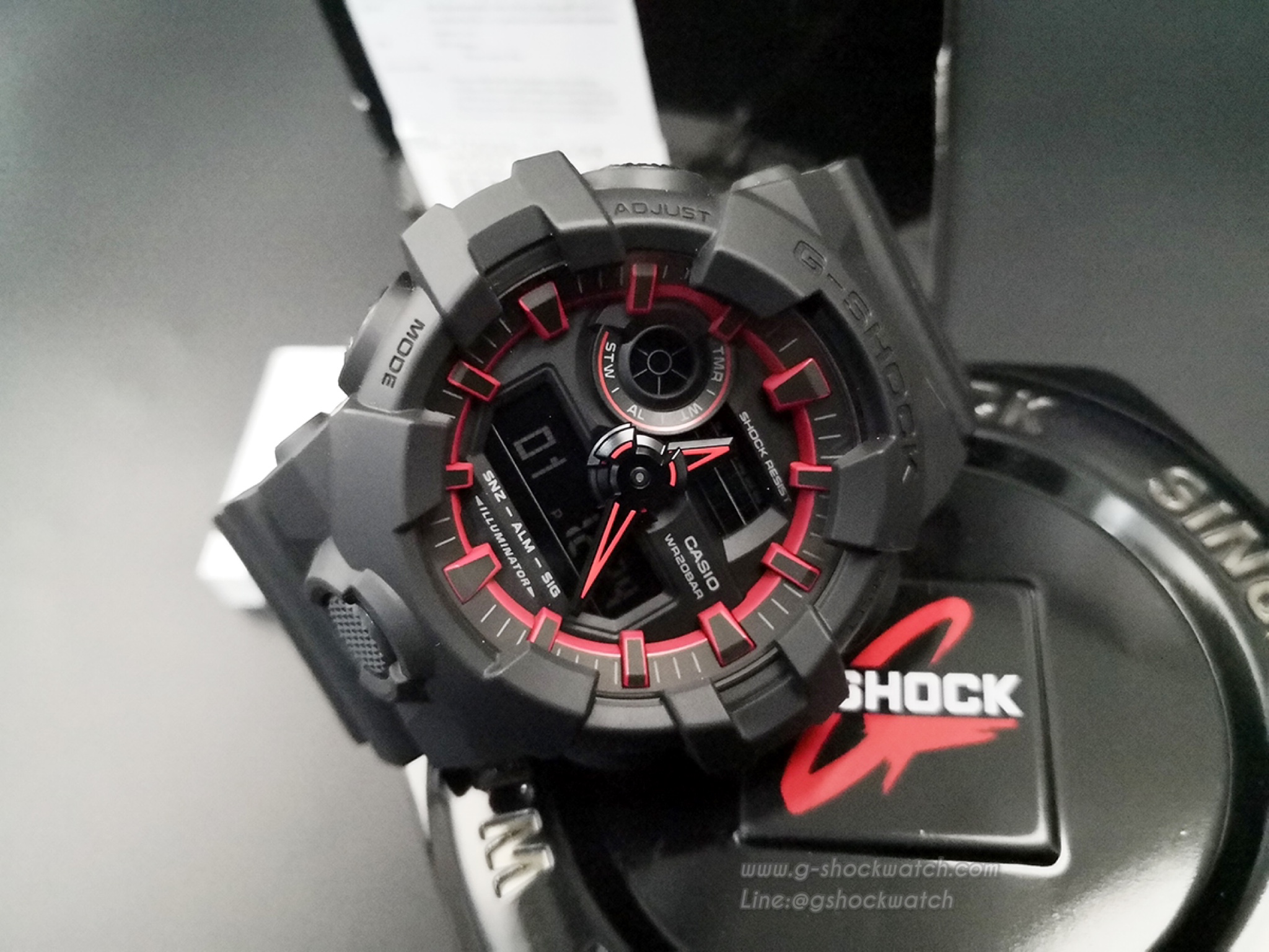 CASIO G-SHOCK นาฬิกาข้อมือ นาฬิกากันน้ำ นาฬิกาของแท้ ประกันศูนย์ CMG 1 ปี รุ่น GA-700SE-1A4