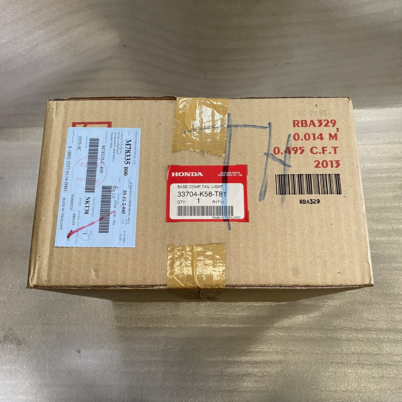 33704-K58-T81 เรือนไฟท้าย WAVE110i 2018 อะไหล่แท้ HONDA