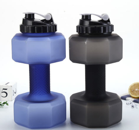 ขวดน้ำฟิตเนส,กระบอกน้ำดัมเบล,กระบอกน้ำฟิตเนส,ขวดน้ำออกกำลังกาย,2200ML