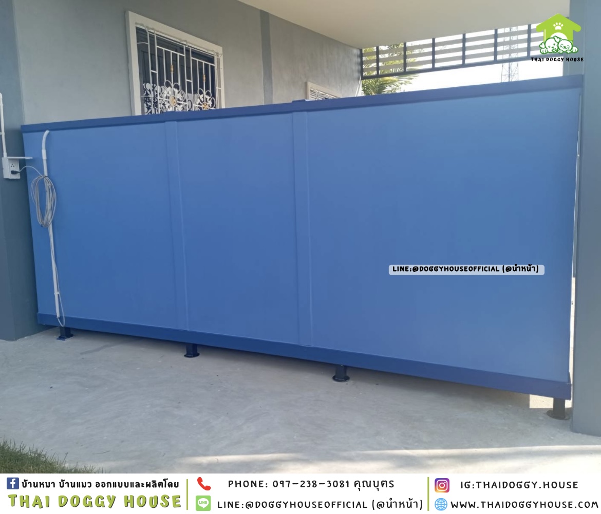 บ้านหมา หลังใหญ่ แบ่ง 𝟑 ห้อง ติดพัดลม แบบบ้าน 𝐁𝐨𝐱 𝐬𝐭𝐲𝐥𝐞